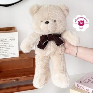 Gấu bông lớn Baby bear bow nơ sọc dọc