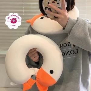 Gấu bông chữ U ruột cao su Cute goose có chân