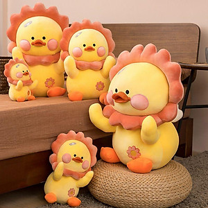 Gấu bông vịt vàng má hồng