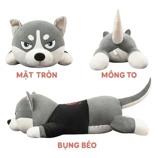 Gấu bông husky – Món quà ngọt ngào từ chú chó cá tính - Hình ảnh 4